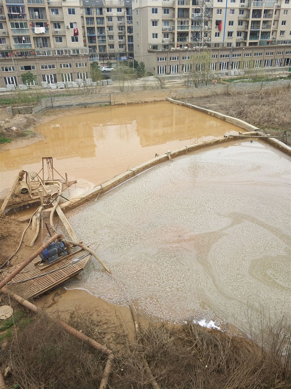 雨山沉淀池淤泥清理-厂区废水池淤泥清淤